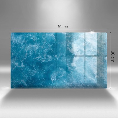 Grafkaars onderzetter rectangular Blauw water