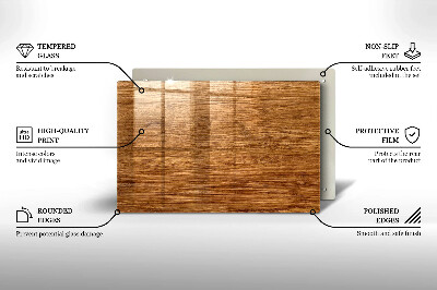 Grafkaars onderzetter rectangular Textuur van houten bord