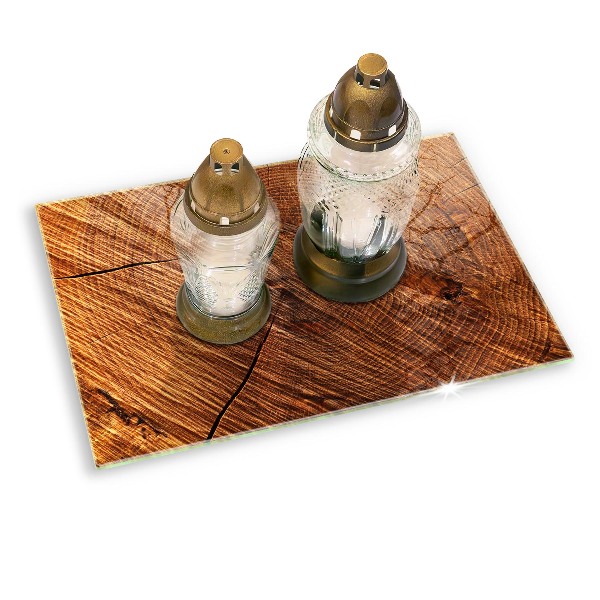 Grafkaars onderzetter rectangular Houten structuur