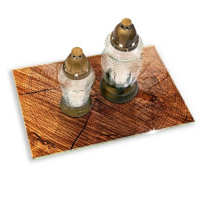 Grafkaars onderzetter rectangular Houten structuur