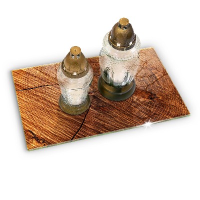 Grafkaars onderzetter rectangular Houten structuur