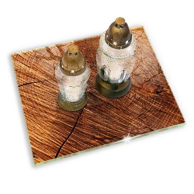 Grafkaars onderzetter rectangular Houten structuur