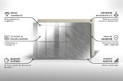 Grafkaars onderzetter rectangular Metalen textuur achtergrond