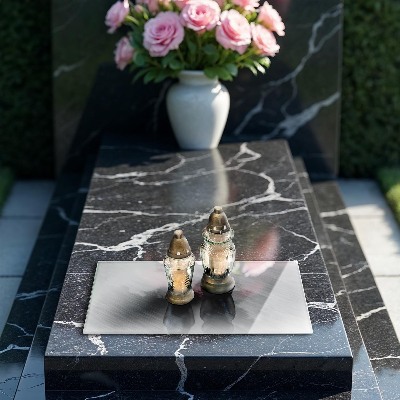 Grafkaars onderzetter rectangular Metalen textuur achtergrond