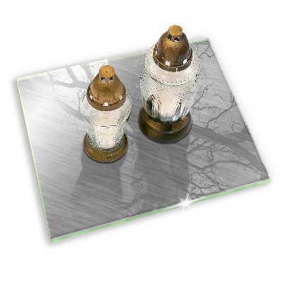 Grafkaars onderzetter rectangular Metalen textuur achtergrond