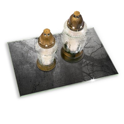 Grafkaars onderzetter rectangular Metalen textuur