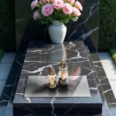 Grafkaars onderzetter rectangular Metalen textuur