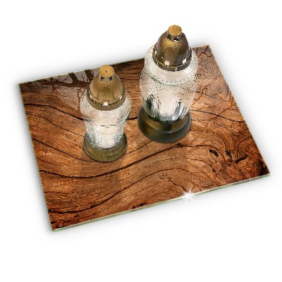 Grafkaars onderzetter rectangular Houten plank textuur