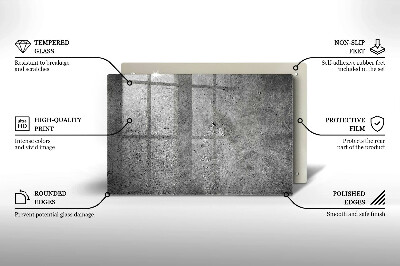 Grafkaars onderzetter rectangular Betonsteen textuur