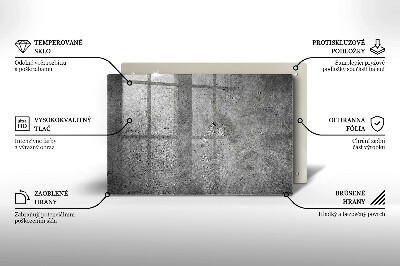 Grafkaars onderzetter rectangular Betonsteen textuur
