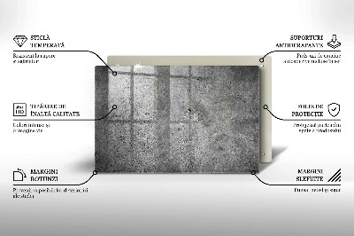 Grafkaars onderzetter rectangular Betonsteen textuur
