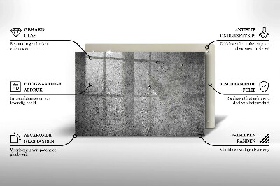 Grafkaars onderzetter rectangular Betonsteen textuur
