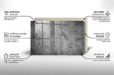 Grafkaars onderzetter rectangular Betonsteen textuur