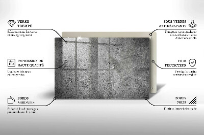 Grafkaars onderzetter rectangular Betonsteen textuur