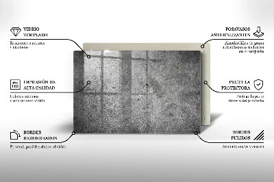 Grafkaars onderzetter rectangular Betonsteen textuur