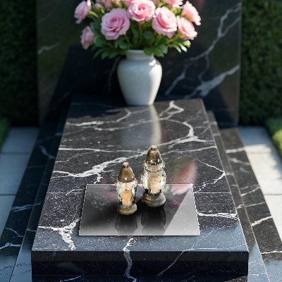 Grafkaars onderzetter rectangular Elegant marmer