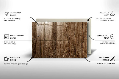 Grafkaars onderzetter rectangular Houtstructuur
