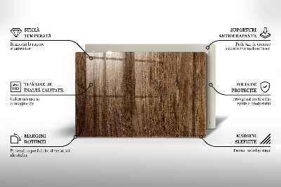 Grafkaars onderzetter rectangular Houtstructuur