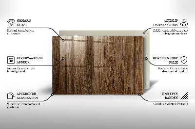 Grafkaars onderzetter rectangular Houtstructuur