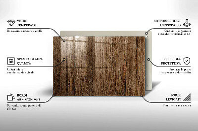 Grafkaars onderzetter rectangular Houtstructuur