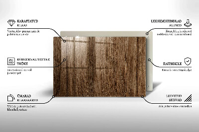 Grafkaars onderzetter rectangular Houtstructuur