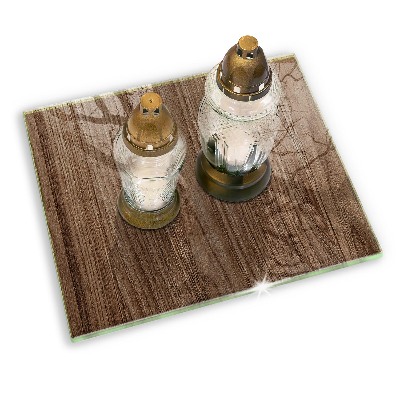 Grafkaars onderzetter rectangular Houtstructuur