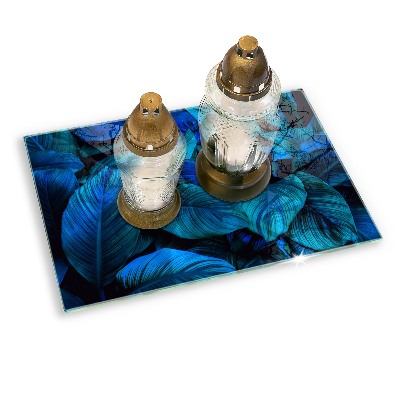 Grafkaars onderzetter rectangular Bladeren van junglevegetatie