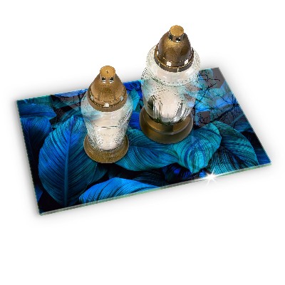 Grafkaars onderzetter rectangular Bladeren van junglevegetatie