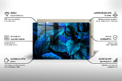 Grafkaars onderzetter rectangular Bladeren van junglevegetatie