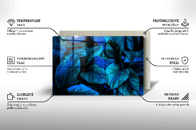 Grafkaars onderzetter rectangular Bladeren van junglevegetatie