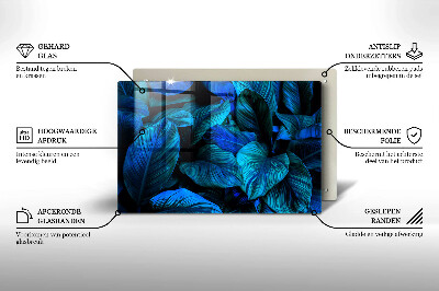 Grafkaars onderzetter rectangular Bladeren van junglevegetatie