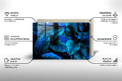 Grafkaars onderzetter rectangular Bladeren van junglevegetatie