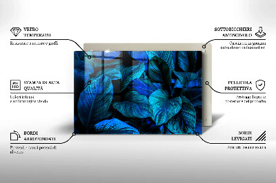 Grafkaars onderzetter rectangular Bladeren van junglevegetatie