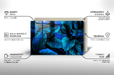 Grafkaars onderzetter rectangular Bladeren van junglevegetatie