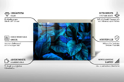 Grafkaars onderzetter rectangular Bladeren van junglevegetatie