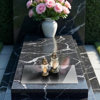 Grafkaars onderzetter rectangular Steentextuur