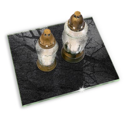 Grafkaars onderzetter rectangular Steentextuur