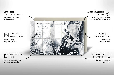 Grafkaars onderzetter rectangular Inktabstractie