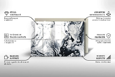 Grafkaars onderzetter rectangular Inktabstractie