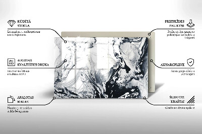 Grafkaars onderzetter rectangular Inktabstractie