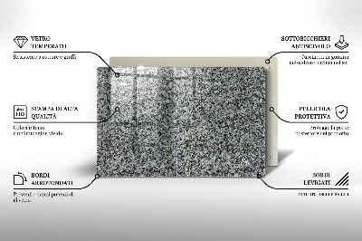 Grafkaars onderzetter rectangular Steentextuur