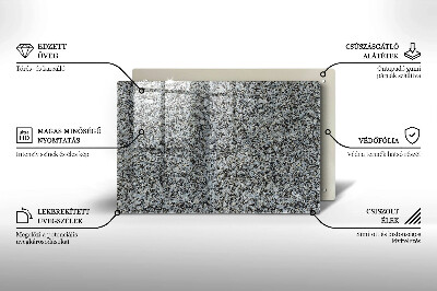 Grafkaars onderzetter rectangular Steentextuur