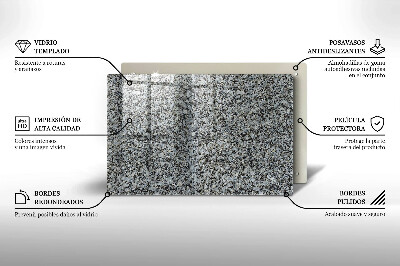 Grafkaars onderzetter rectangular Steentextuur