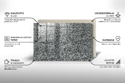 Grafkaars onderzetter rectangular Steentextuur