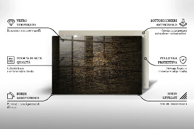Grafkaars onderzetter rectangular Houtstructuur schors
