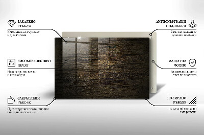 Grafkaars onderzetter rectangular Houtstructuur schors