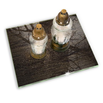 Grafkaars onderzetter rectangular Houtstructuur schors