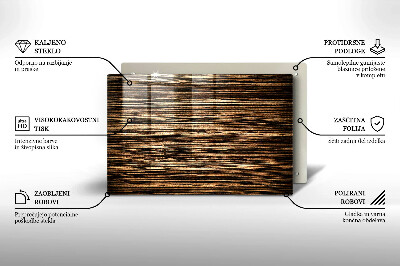 Grafkaars onderzetter rectangular Houtstructuur