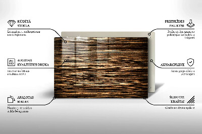 Grafkaars onderzetter rectangular Houtstructuur