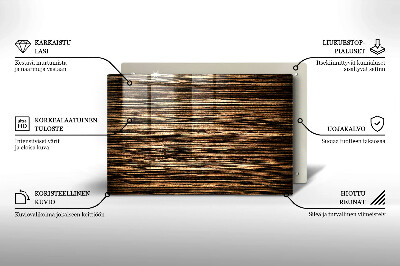 Grafkaars onderzetter rectangular Houtstructuur